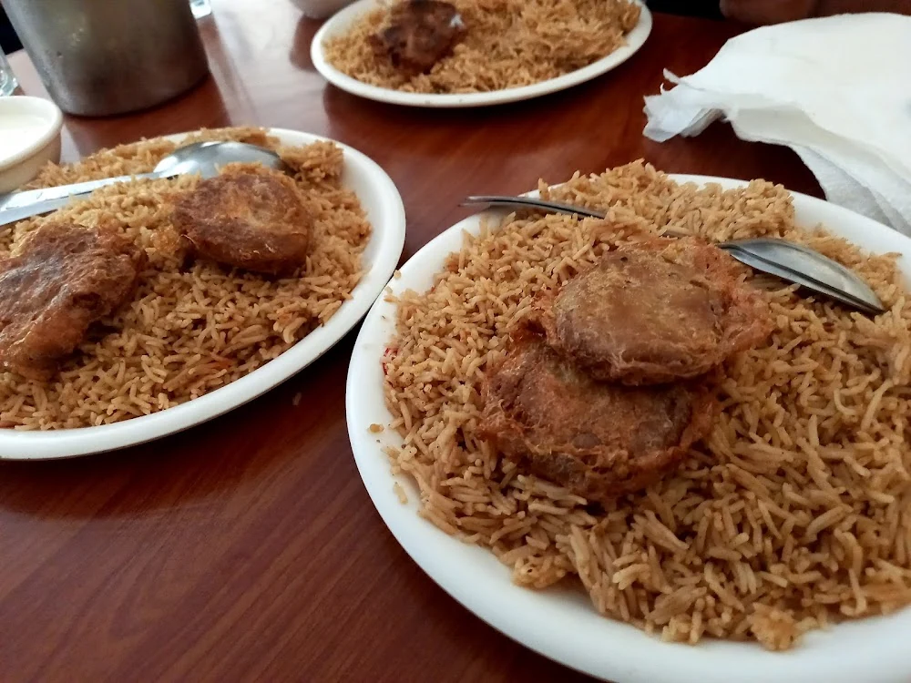 Pulao Kabab menu